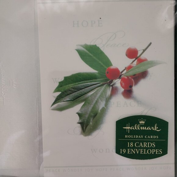 NIB LOT OF 2 - HALLMARK Holiday Greeting Cards. - Picture 4 of 6